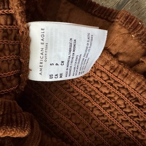 American eagle corduroy puff sleeve crop top - Picture 2 of 4